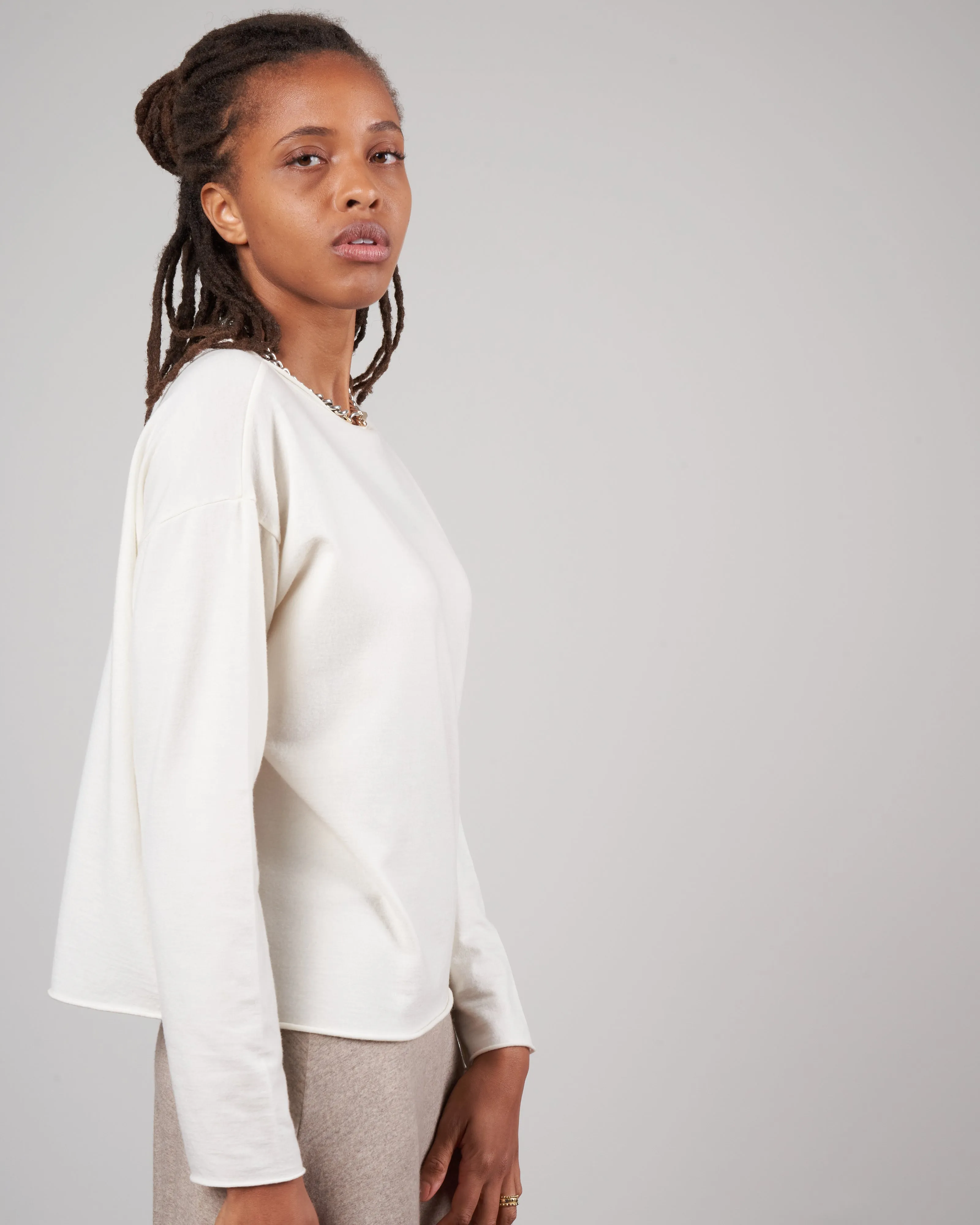 maglia lola top - winter white