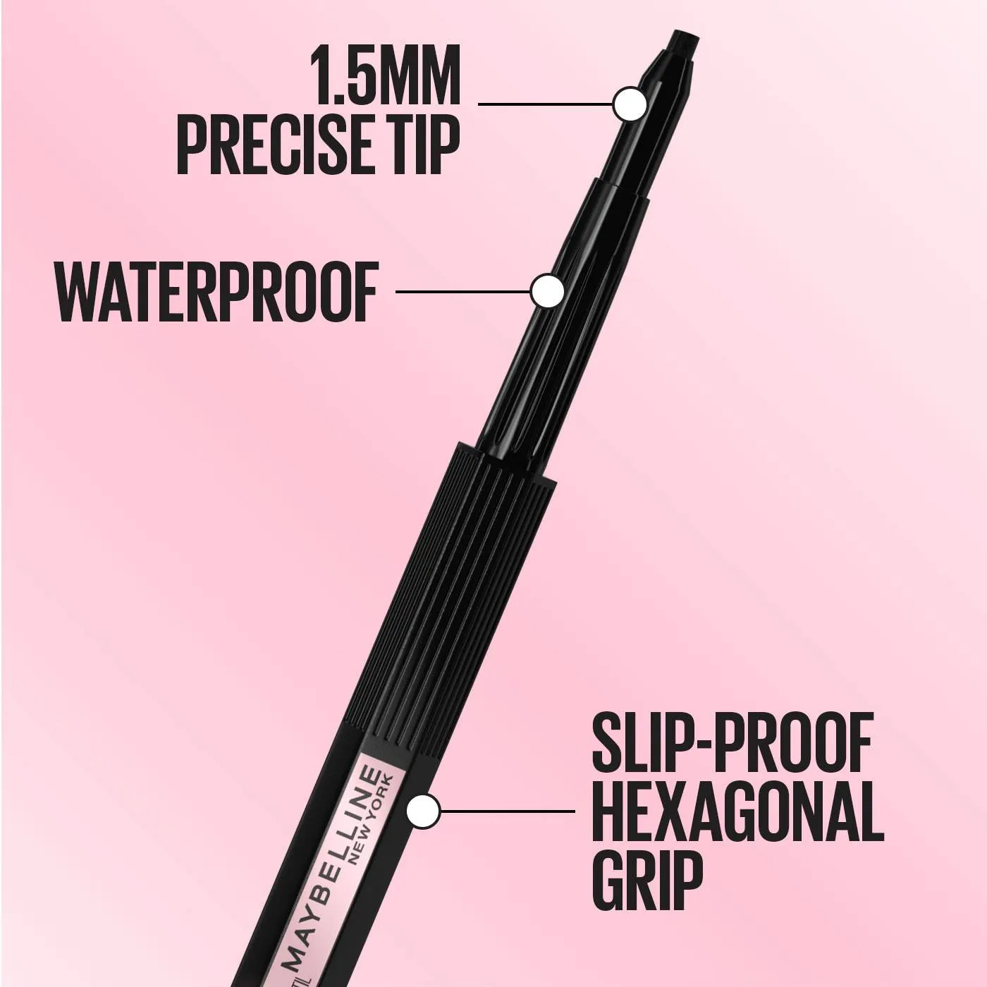MAYBELLINE Hyper Easy No Slip Eyeliner Pencil - Black001
