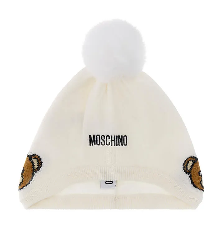 Moschino Baby Pom Pom Hat