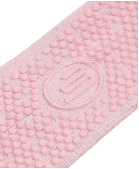 MoveActive Slide On Non Slip Grip Sock - Sorbet Pink