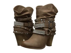 Not Rated Women's Swanky Ankle Bootie SWANKY Brown 6M
