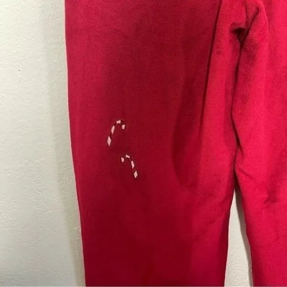 NWT Voight Womens Red Pajama Pants Christmas Theme SIZE M MEDIUM