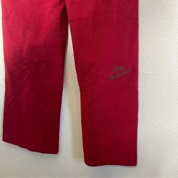 NWT Voight Womens Red Pajama Pants Christmas Theme SIZE M MEDIUM