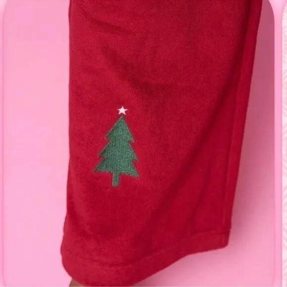 NWT Voight Womens Red Pajama Pants Christmas Theme SIZE M MEDIUM