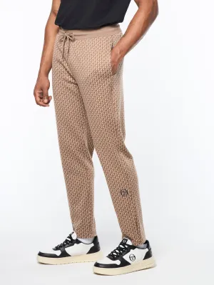 Paolo Knit Track Pant- Taupe Grey