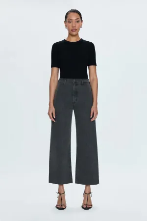 PENNY ANTIQUE GRAPHITE CROP JEAN