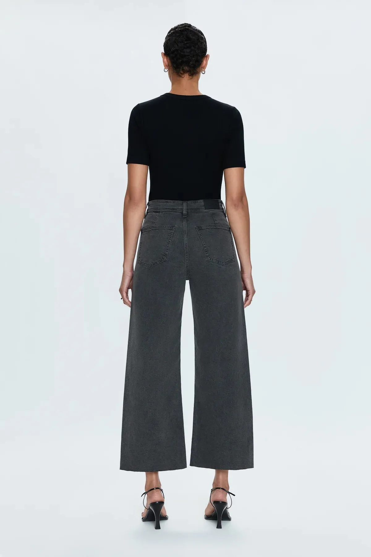 PENNY ANTIQUE GRAPHITE CROP JEAN