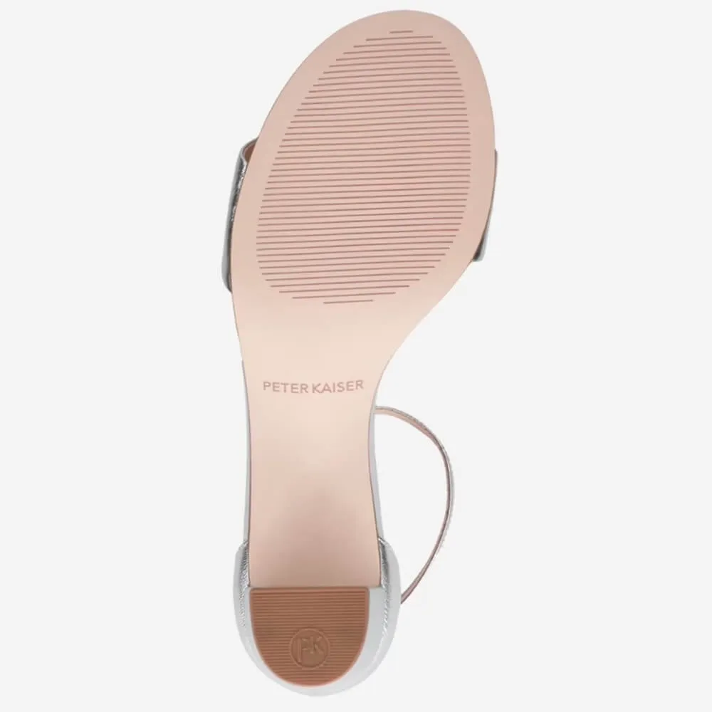 Peter Kaiser Verona Heel Sandal 9-78340-SILVER