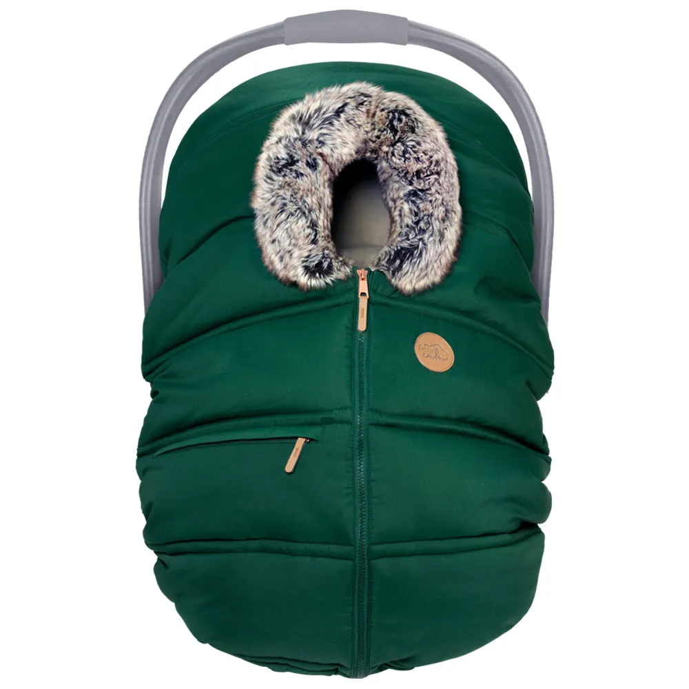 Petit Coulou Winter Car Seat Cover - Matcha Wolf