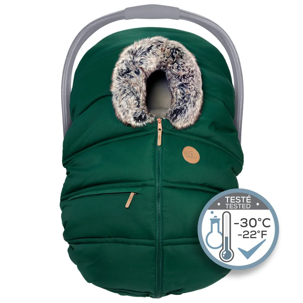 Petit Coulou Winter Car Seat Cover - Matcha Wolf