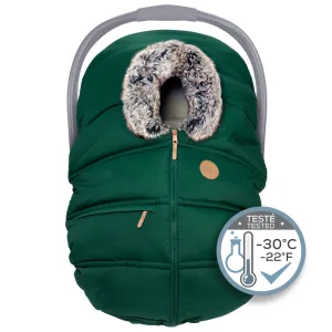 Petit Coulou Winter Car Seat Cover - Matcha Wolf