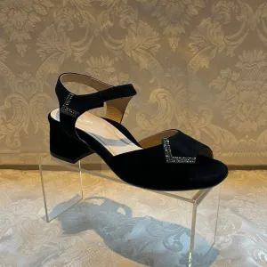 PIE SANTO 230288 BLING POINT BLACK SUEDE