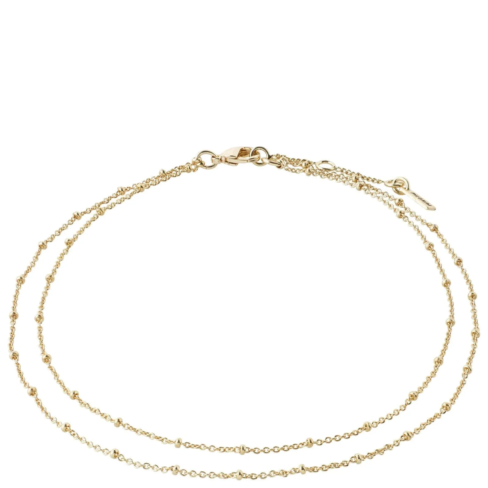 Pilgrim Elka Gold Layered Anklet