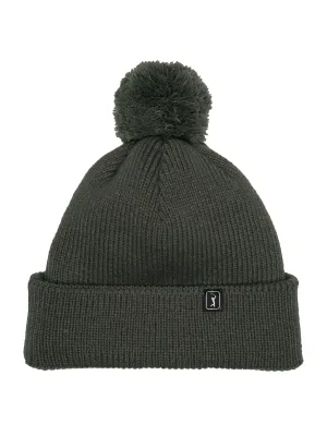 Pom Pom Beanie with Logo
