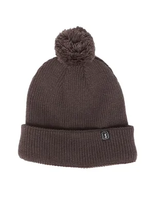 Pom Pom Beanie with Logo