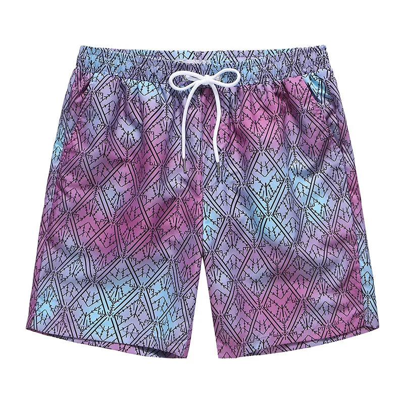 Printed Men's Beach Shorts Breathable  Shorts