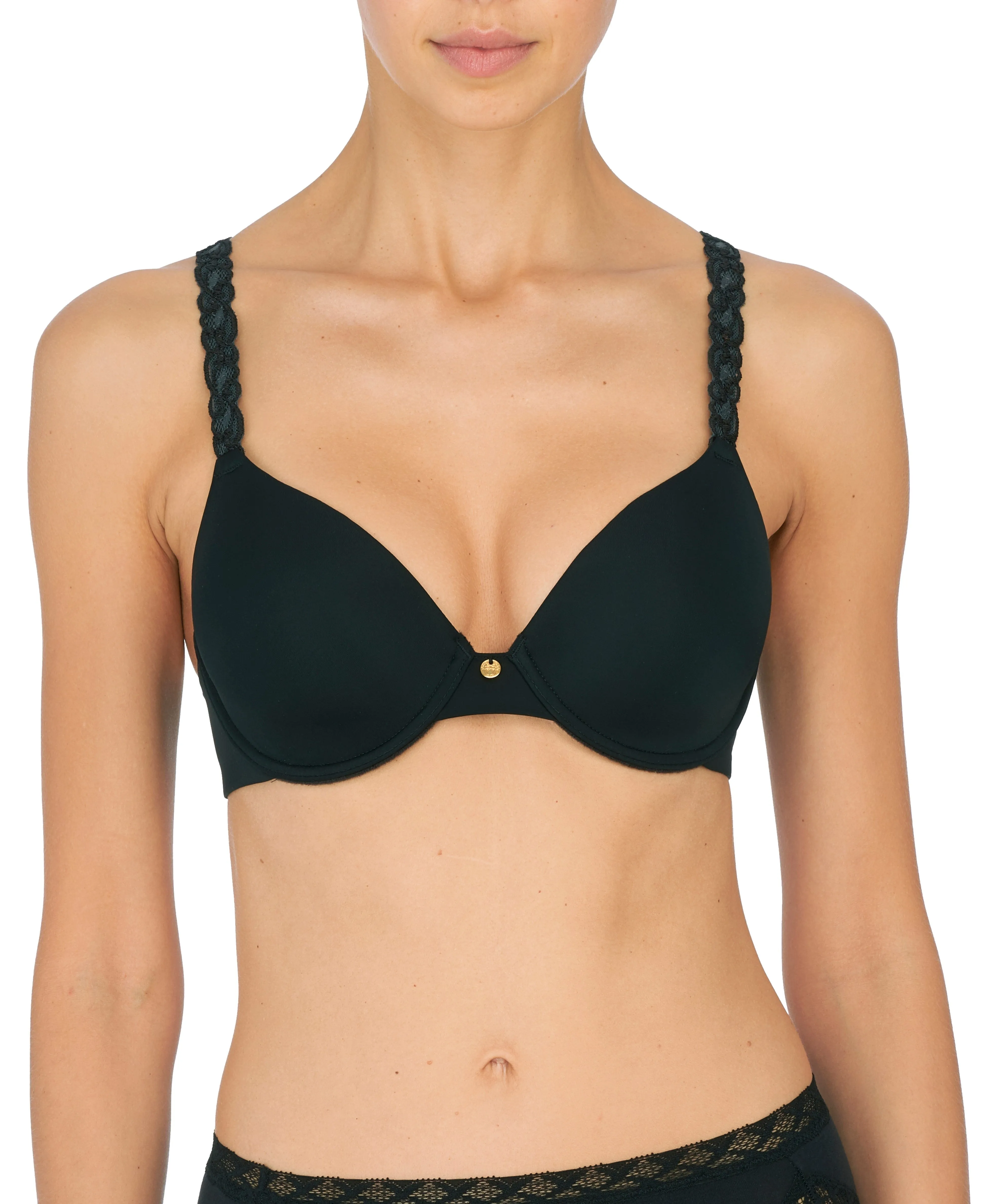 Pure Luxe Custom Coverage Contour Bra - Black