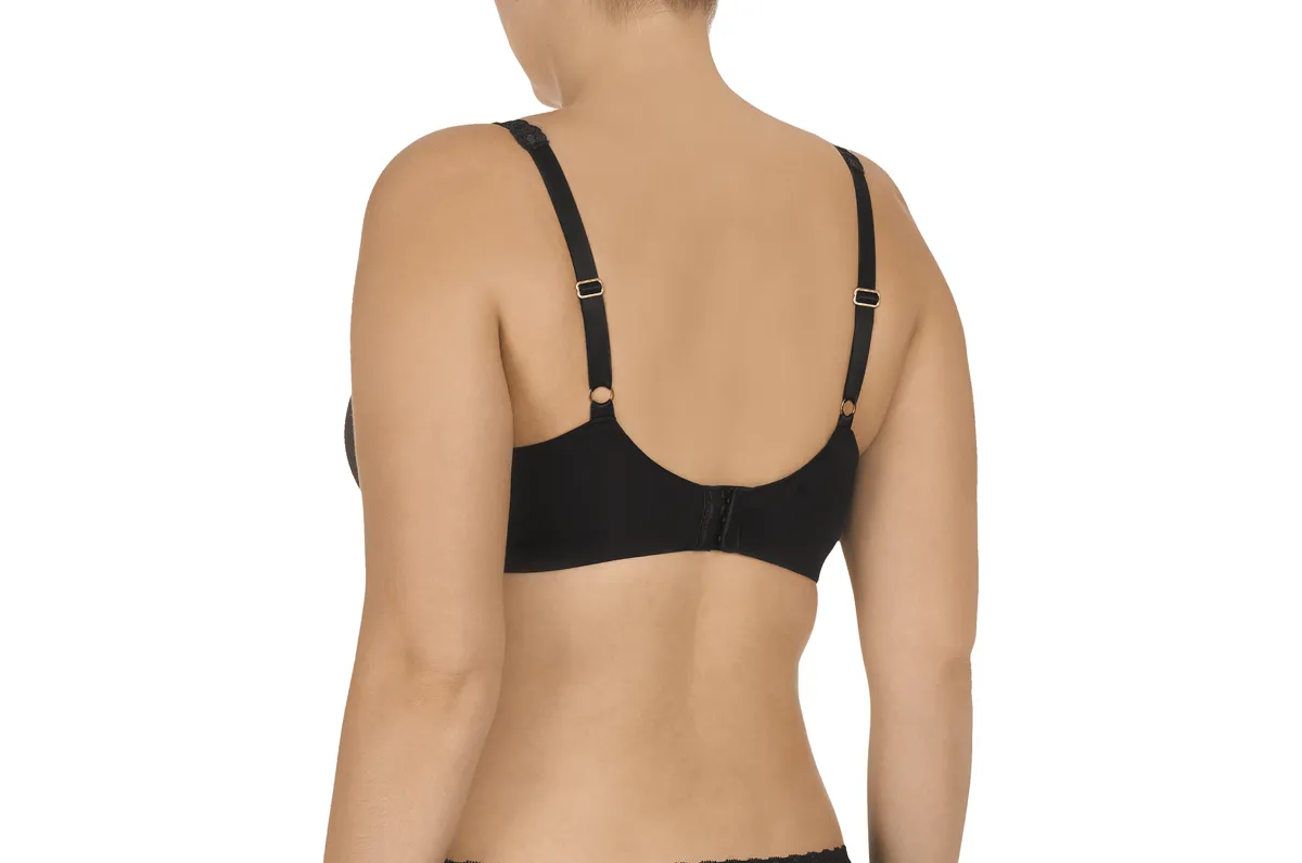 Pure Luxe Custom Coverage Contour Bra - Black