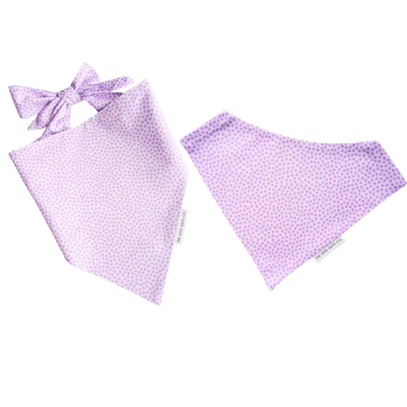 Purple Polka Dots Bandana