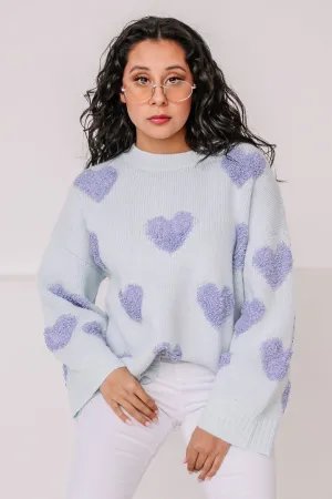 Radiant Hearts Oversized Sweater
