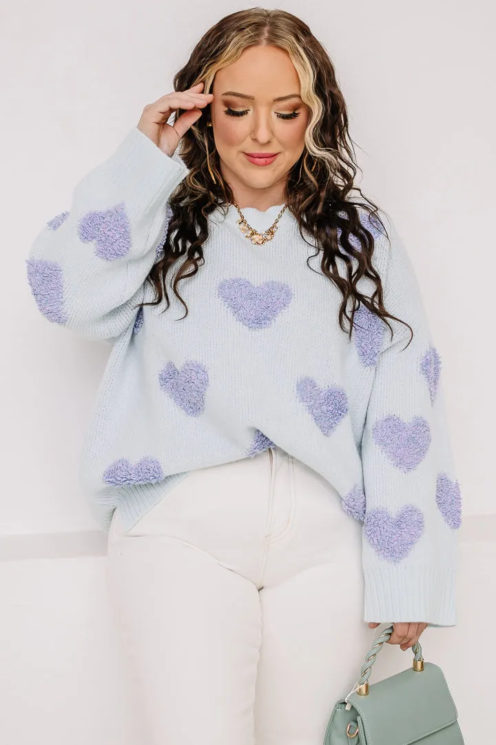 Radiant Hearts Oversized Sweater
