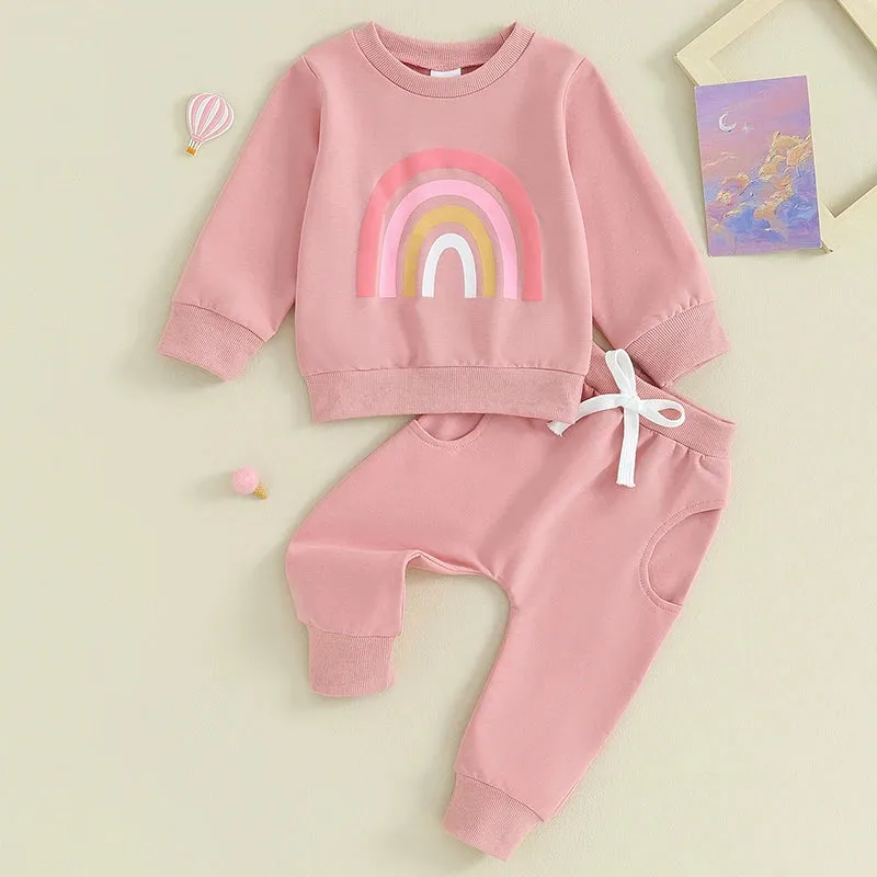 Rainbow Sweater & Pants Set