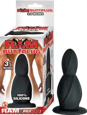 Ram Butt Plug 3.5-Inches - Black