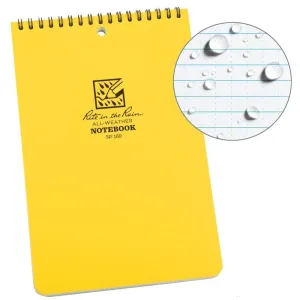 Rite in the Rain No169 Top Spiral 6x9 Notebook Yellow