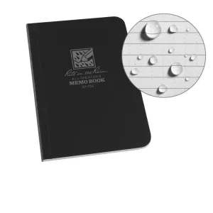 Rite in the Rain No754 Soft Cover Book Pocket Memo Black