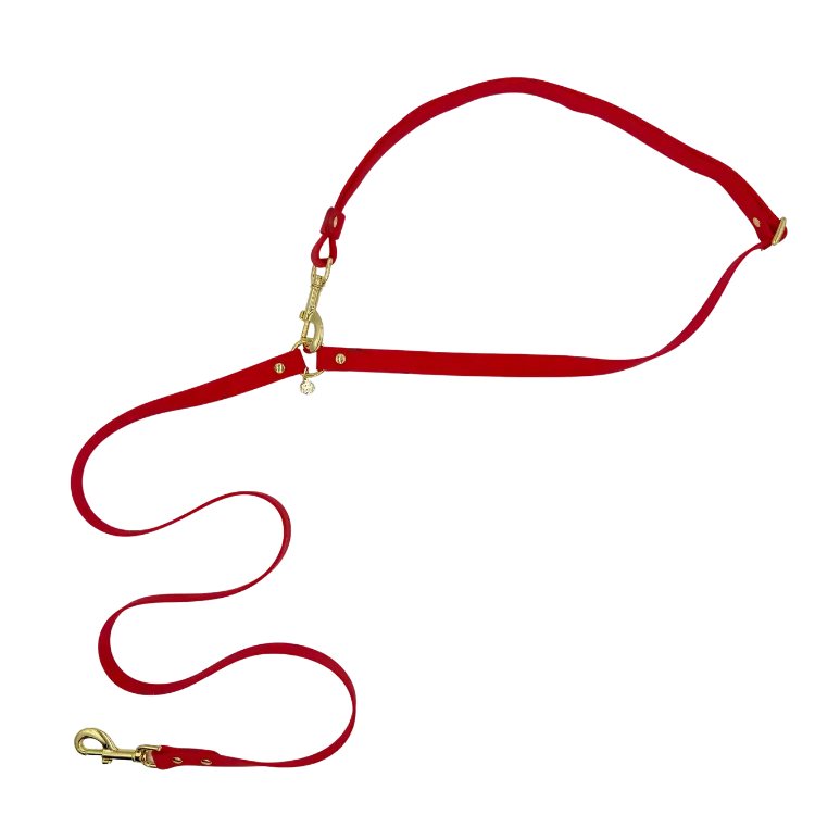 Ruby Red - Splashproof Handsfree Dog Leash