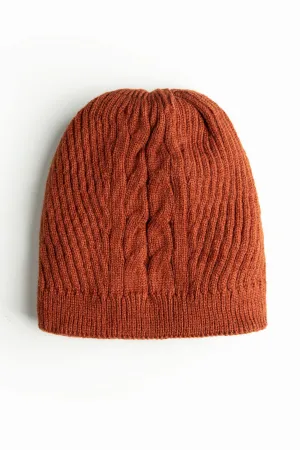 Rust Merino Beanie