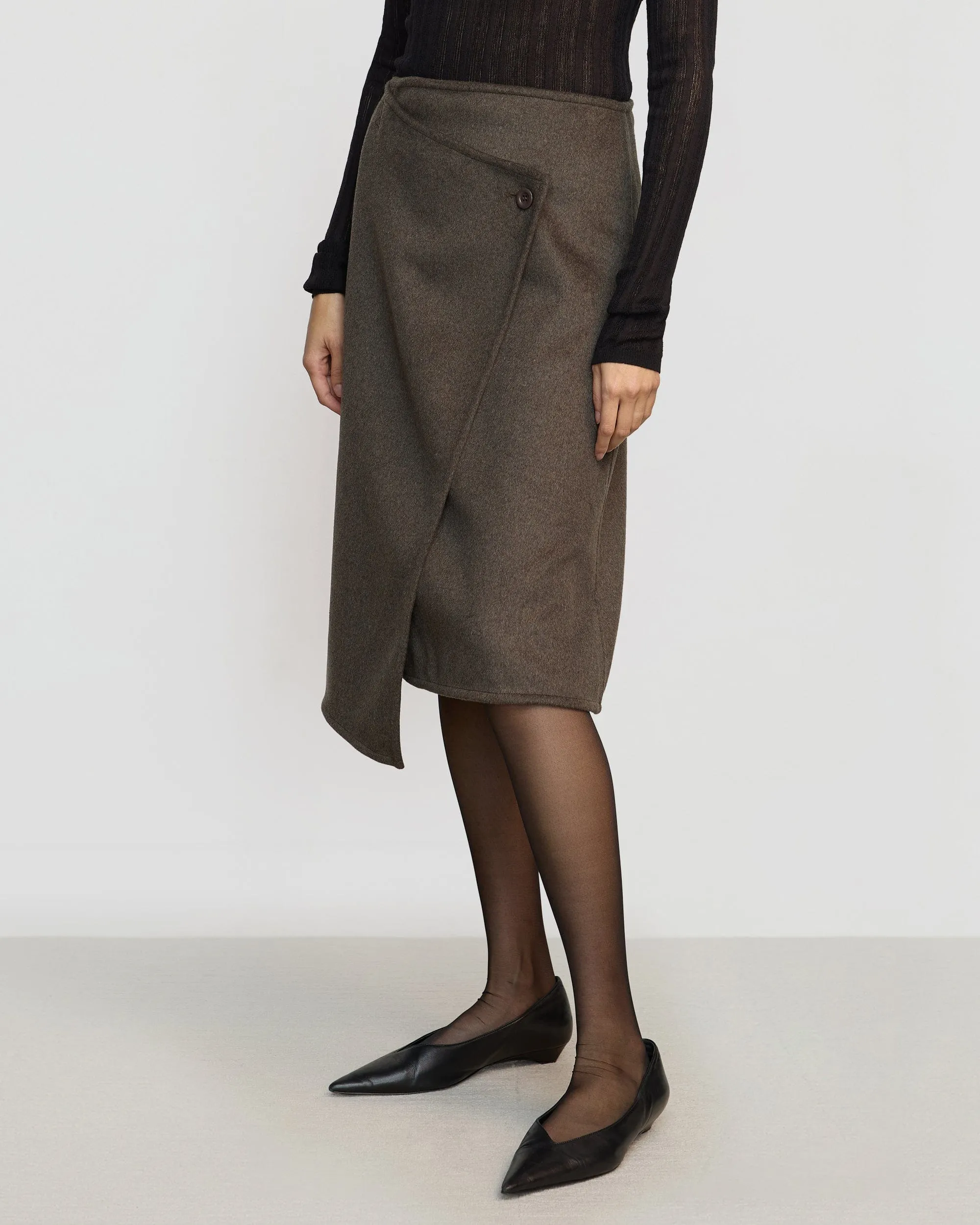 Sadie Asymmetric Wrap Skirt