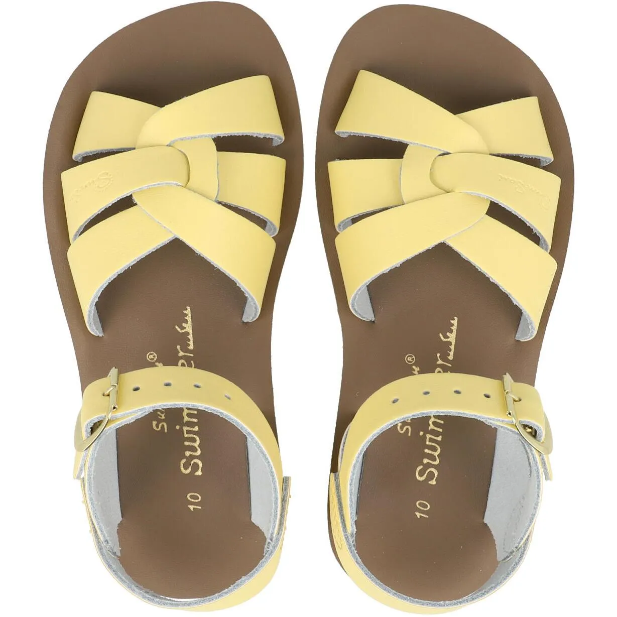 Salt-Water Sun-San Swimmer Butter Yellow Sandals