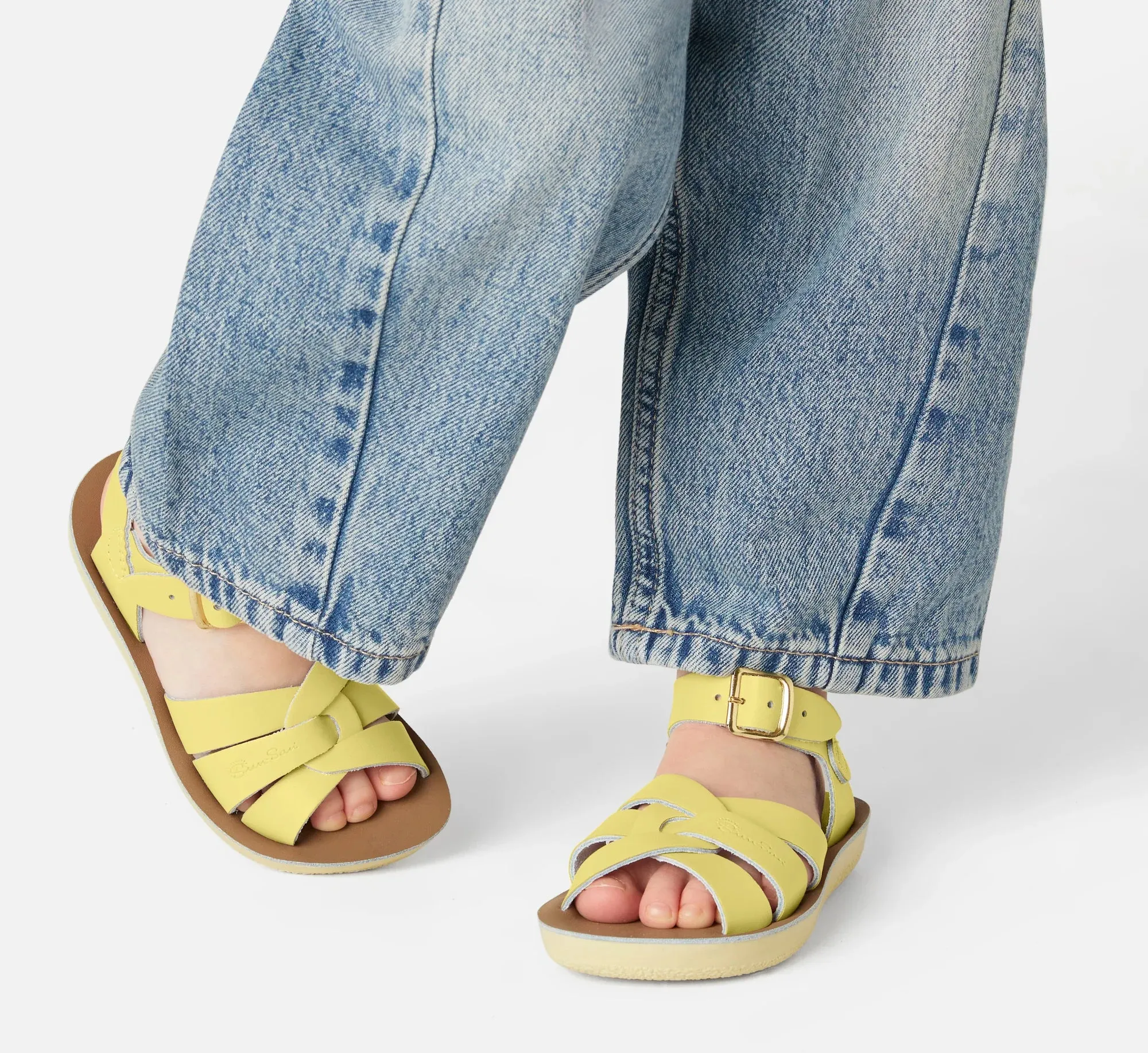 Salt-Water Sun-San Swimmer Butter Yellow Sandals