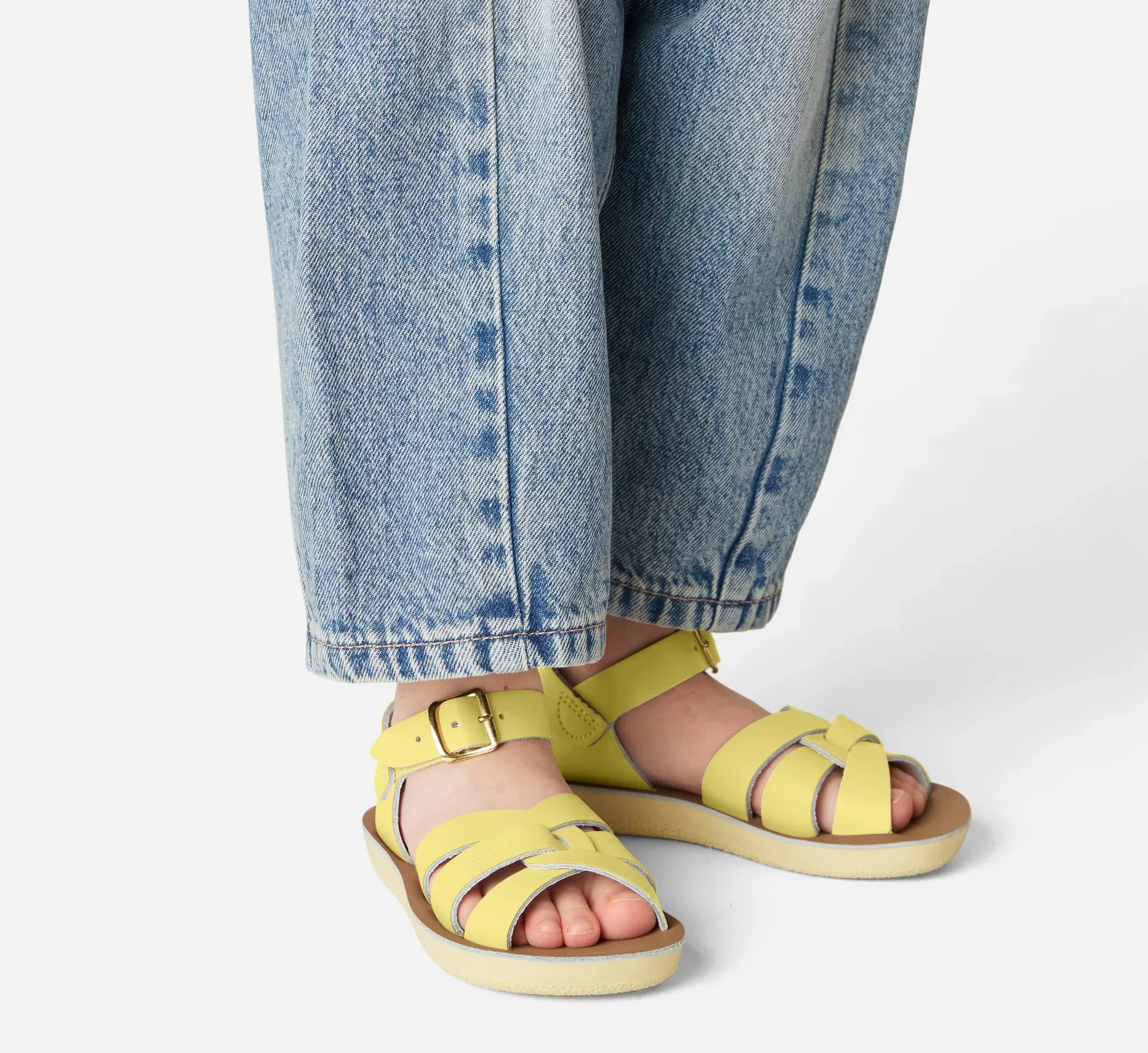 Salt-Water Sun-San Swimmer Butter Yellow Sandals