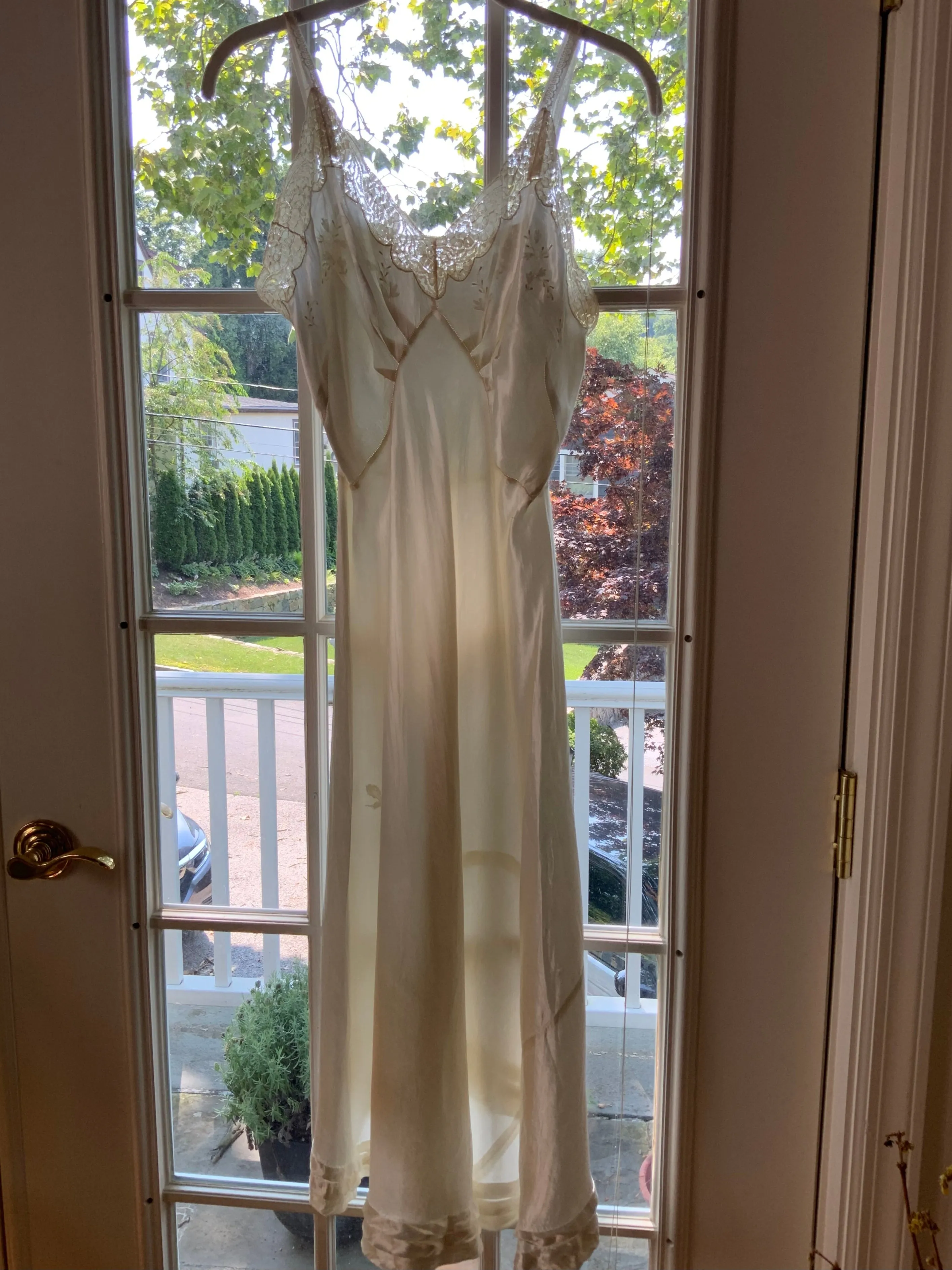 Satin Slip Dress - 50s - 50AI