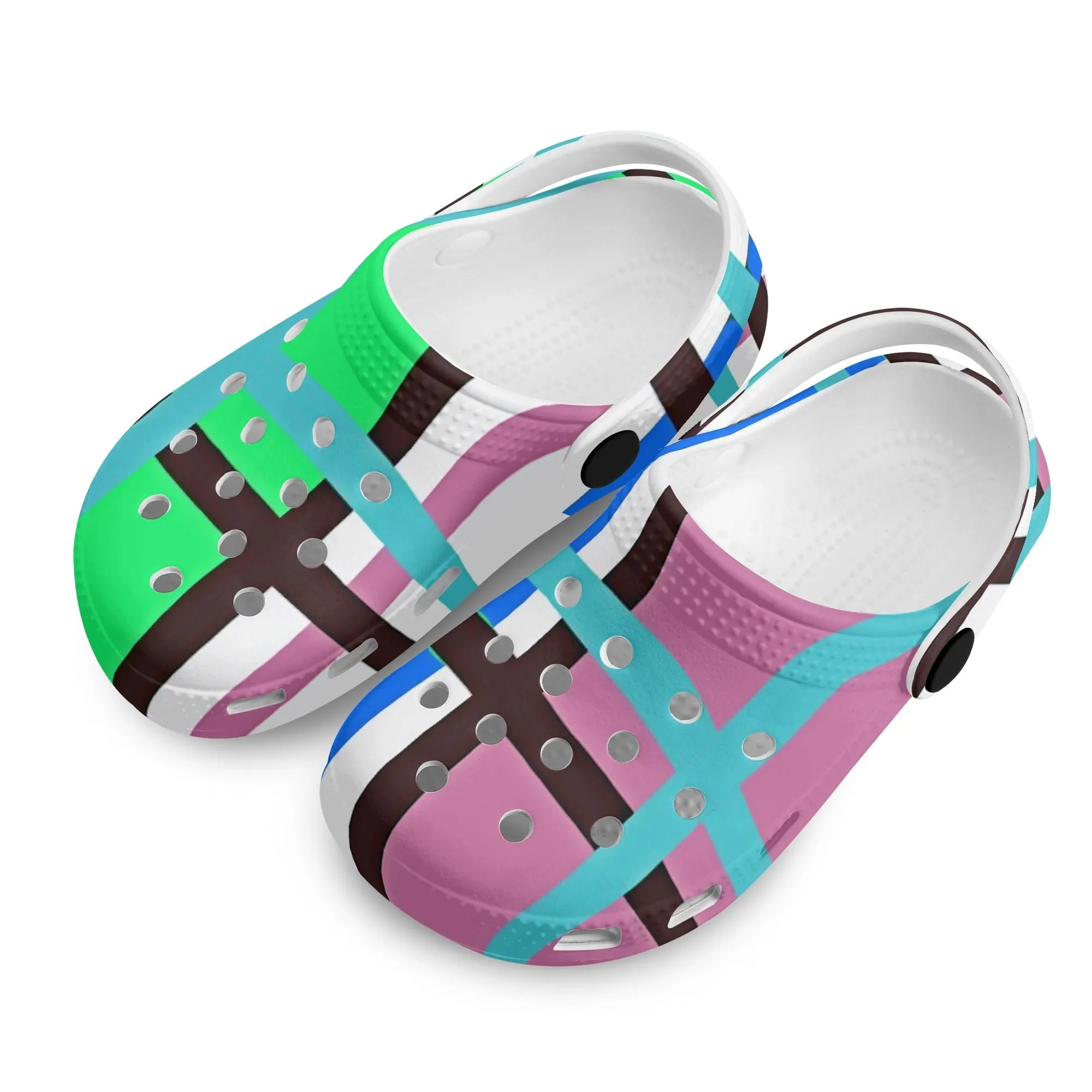 ✨'Scalpsie Bay, Bute' Happy Tartan® Kids Classic Clogs✨