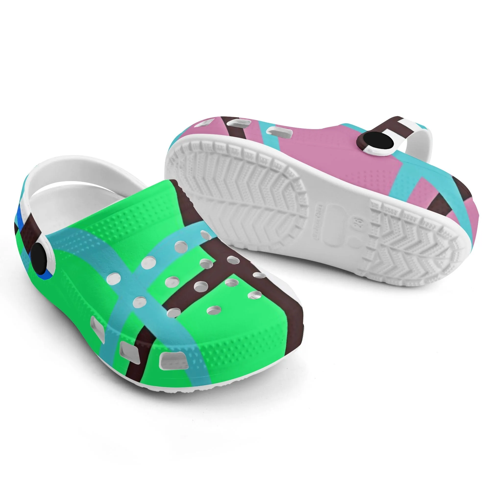 ✨'Scalpsie Bay, Bute' Happy Tartan® Kids Classic Clogs✨