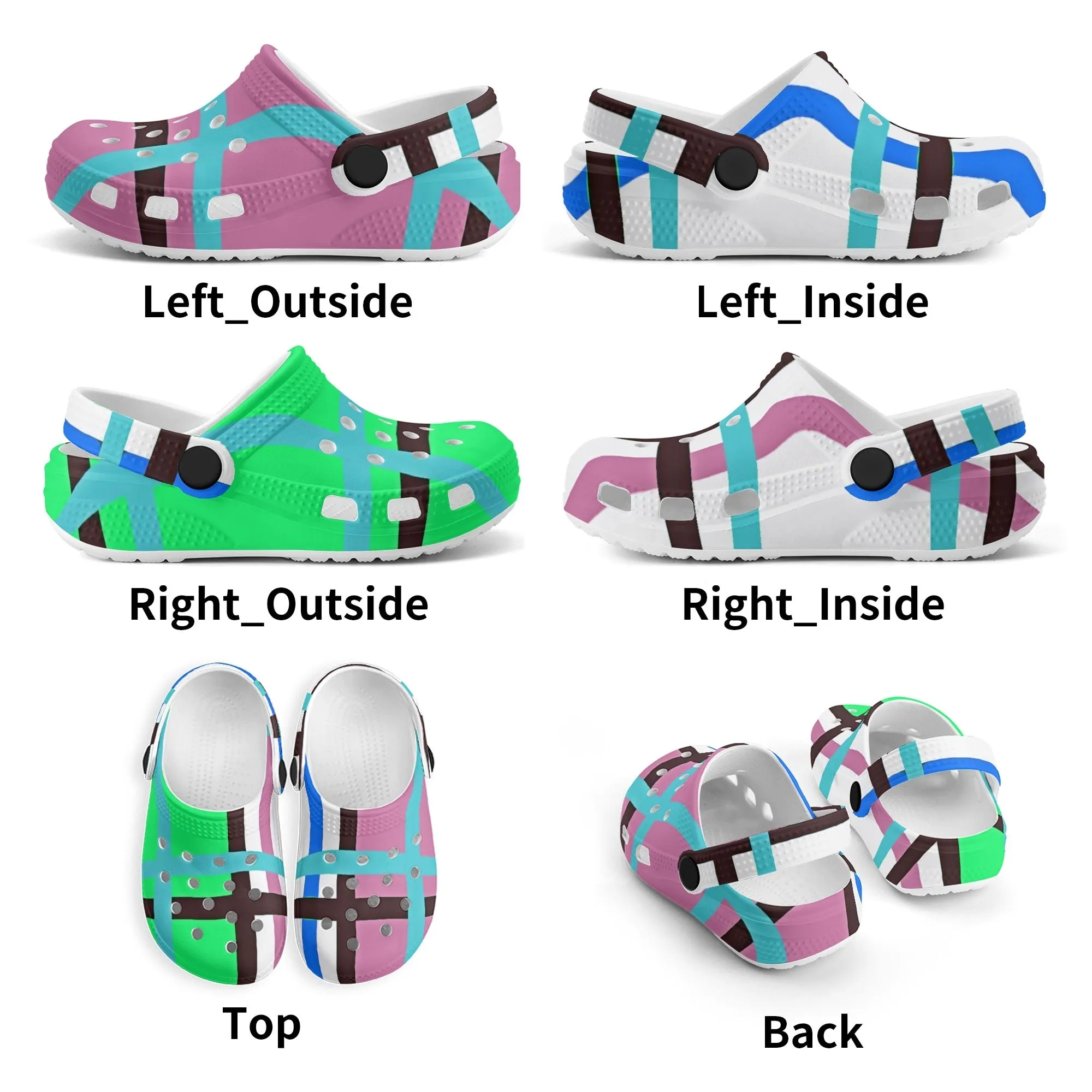 ✨'Scalpsie Bay, Bute' Happy Tartan® Kids Classic Clogs✨