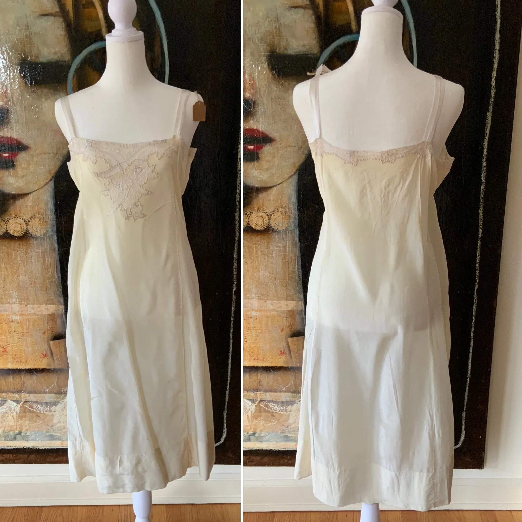 Silk Slip Dress - 20s - 20Y