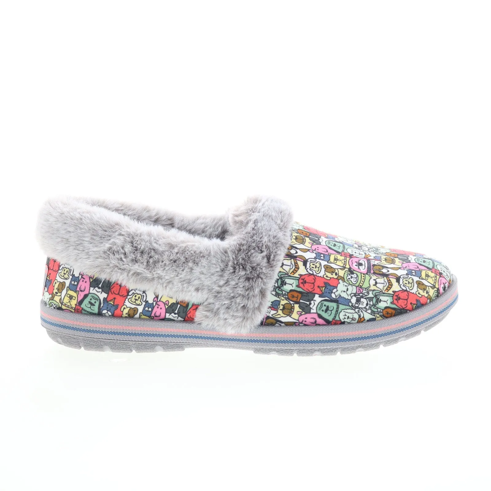 Skechers Bobs Too Cozy Snuggle Rovers Womens Gray Slippers Clogs Shoes