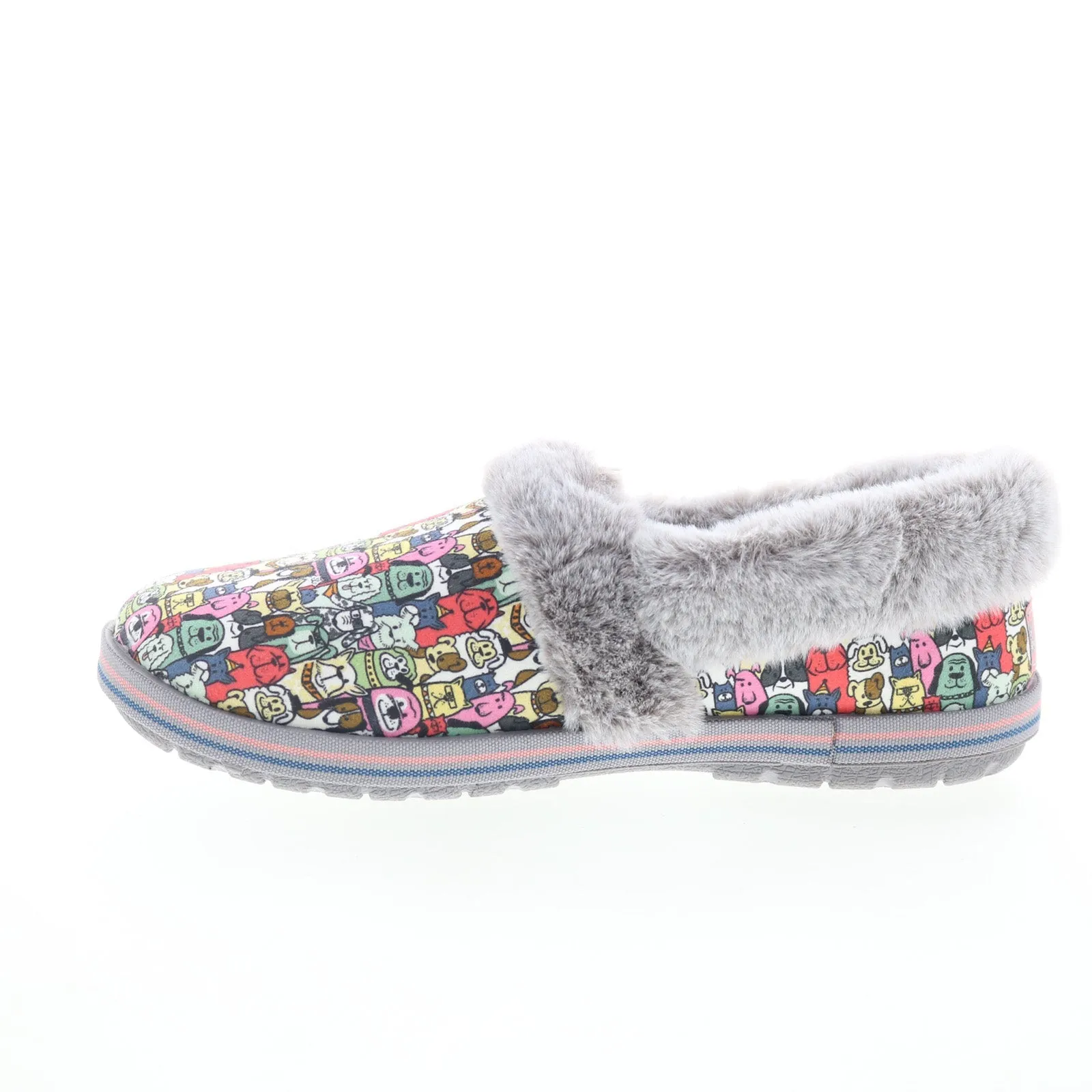 Skechers Bobs Too Cozy Snuggle Rovers Womens Gray Slippers Clogs Shoes