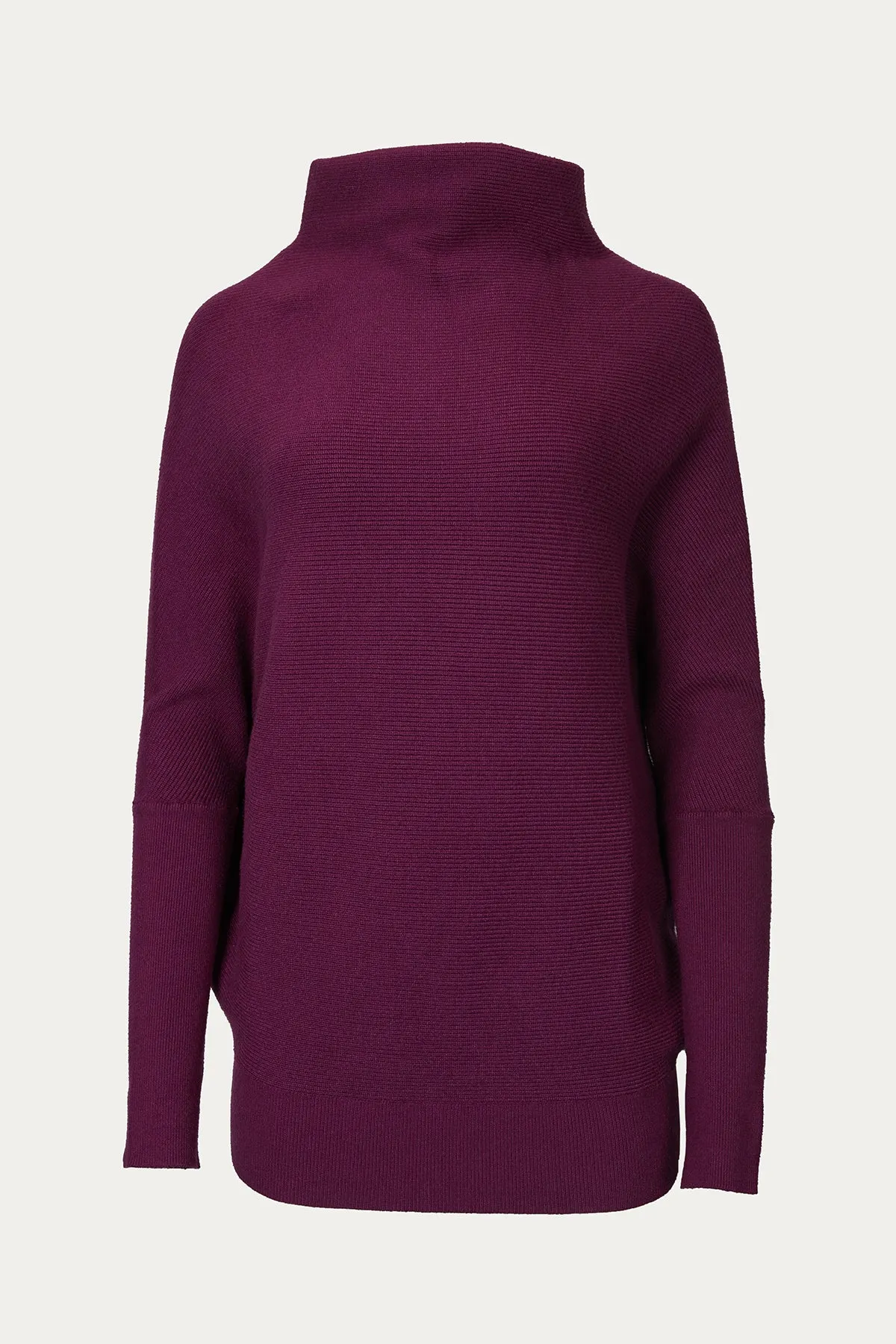 SLOUCH-NECK DOLMAN PULLOVER
