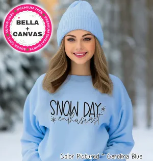 Snow Day Enthusiast Winter Tee or Sweatshirt
