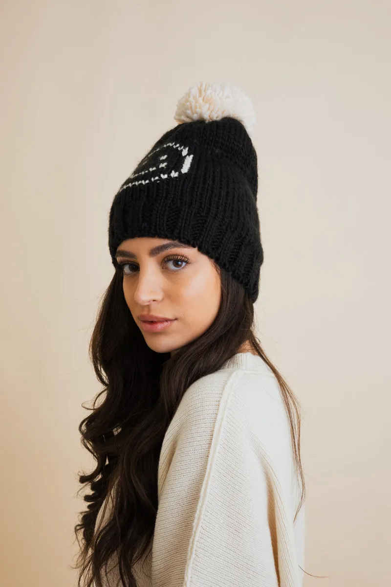 Snuggle & Happy Cheer Up Pom Beanie