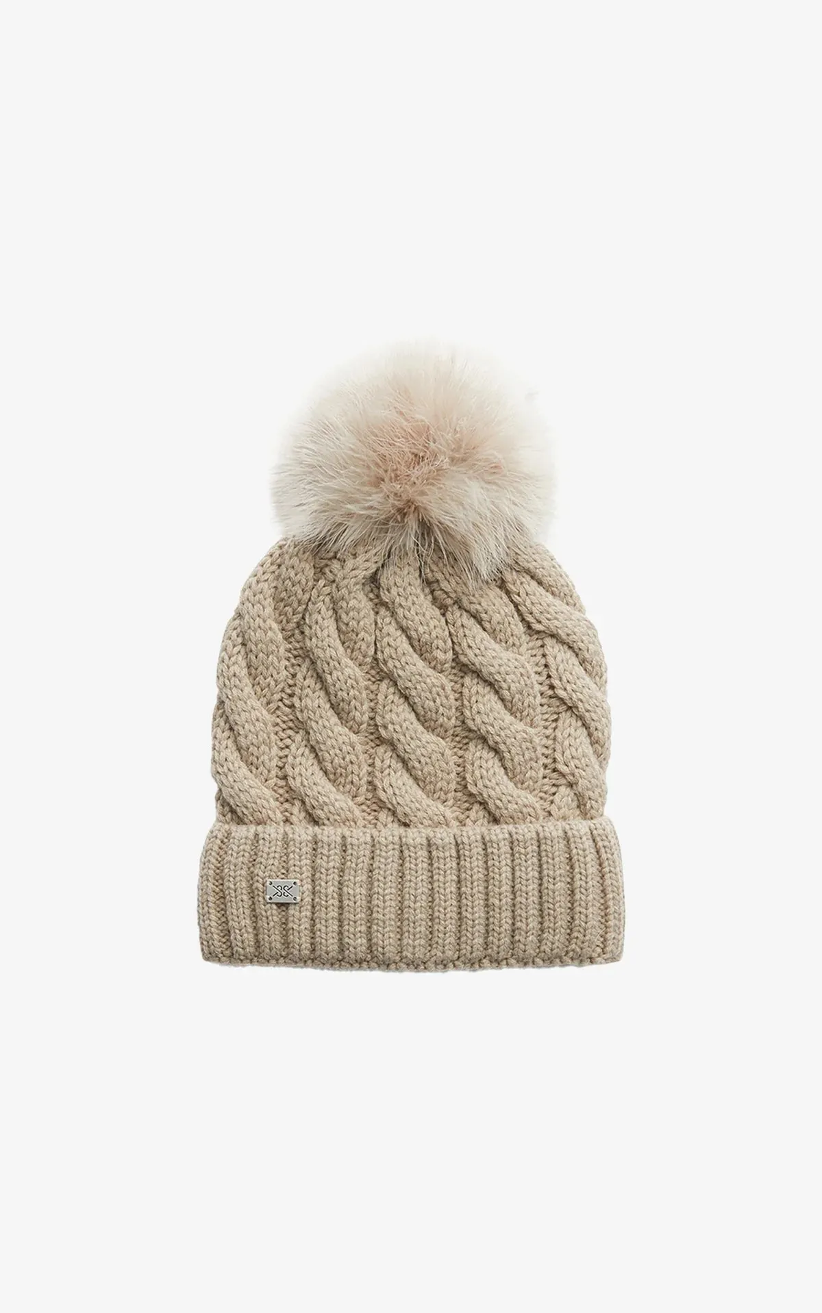 Soia & Kyo Knit Hat with Removable Pompom