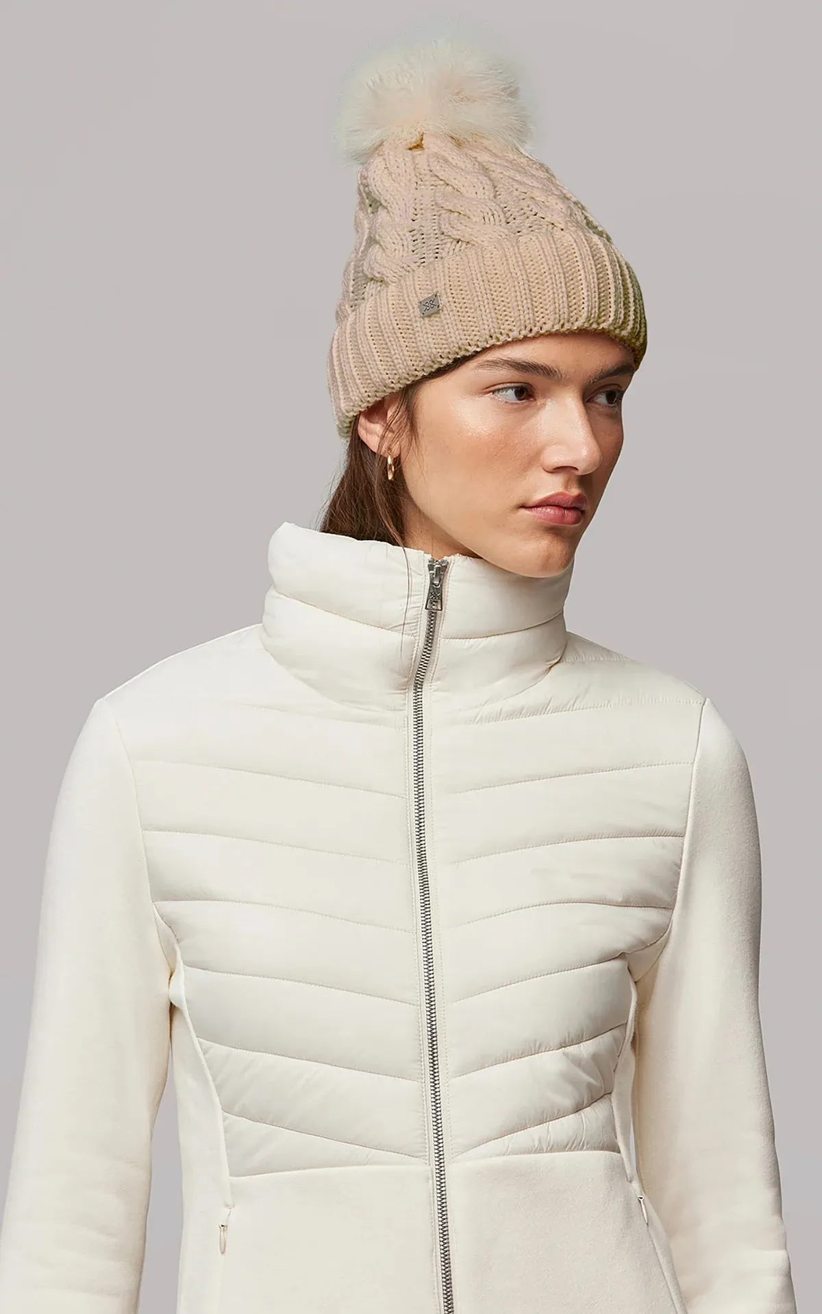 Soia & Kyo Knit Hat with Removable Pompom