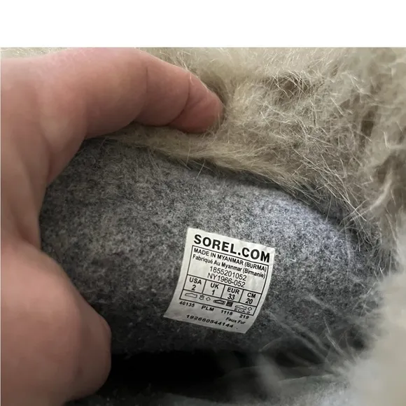 Sorel Joan of Arctic gray winter boots