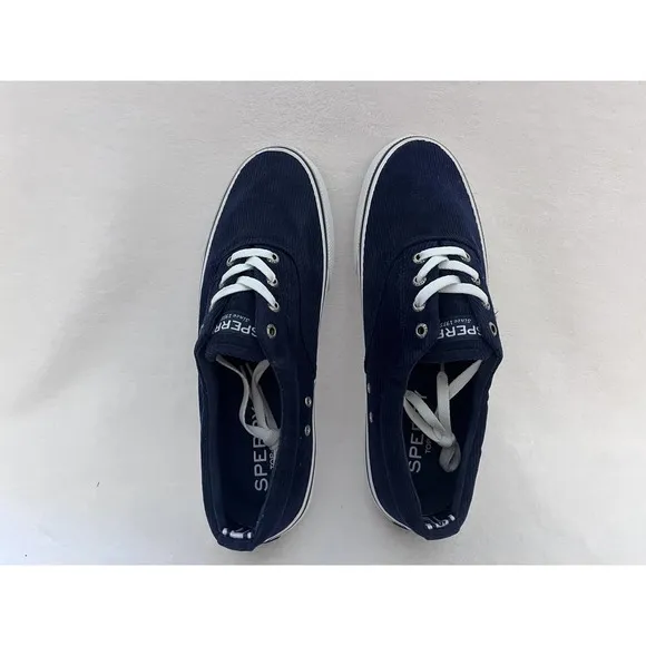 Sperry Men's Striper Nautical Corduroy Navy Sneaker