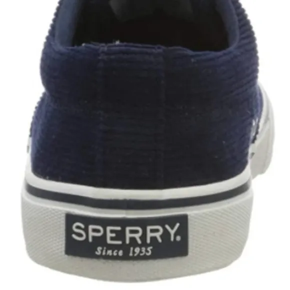 Sperry Men's Striper Nautical Corduroy Navy Sneaker